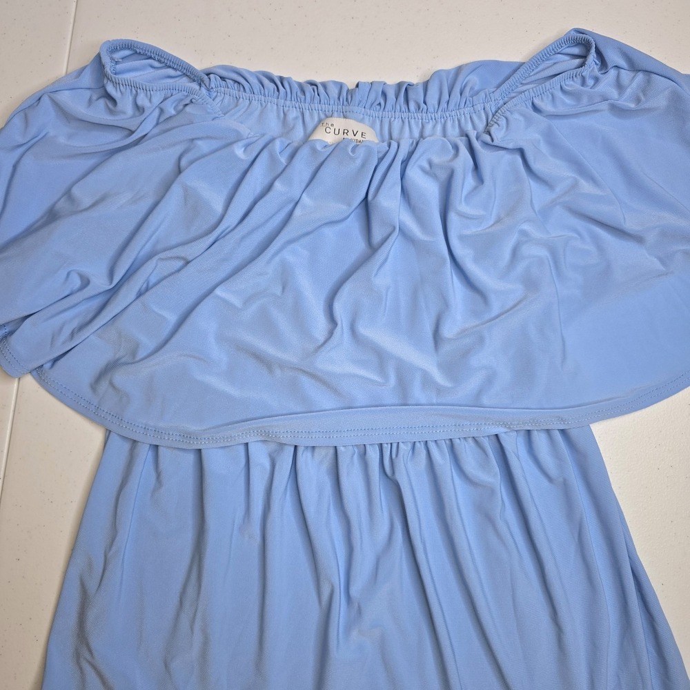 THE CURVE BY JUDANI Women's Size Small Blue Maxi Dress -1382‎